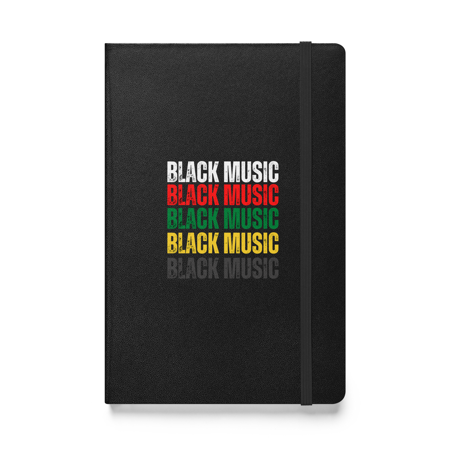 Black Music Blank Hardcover Notebook/Journal