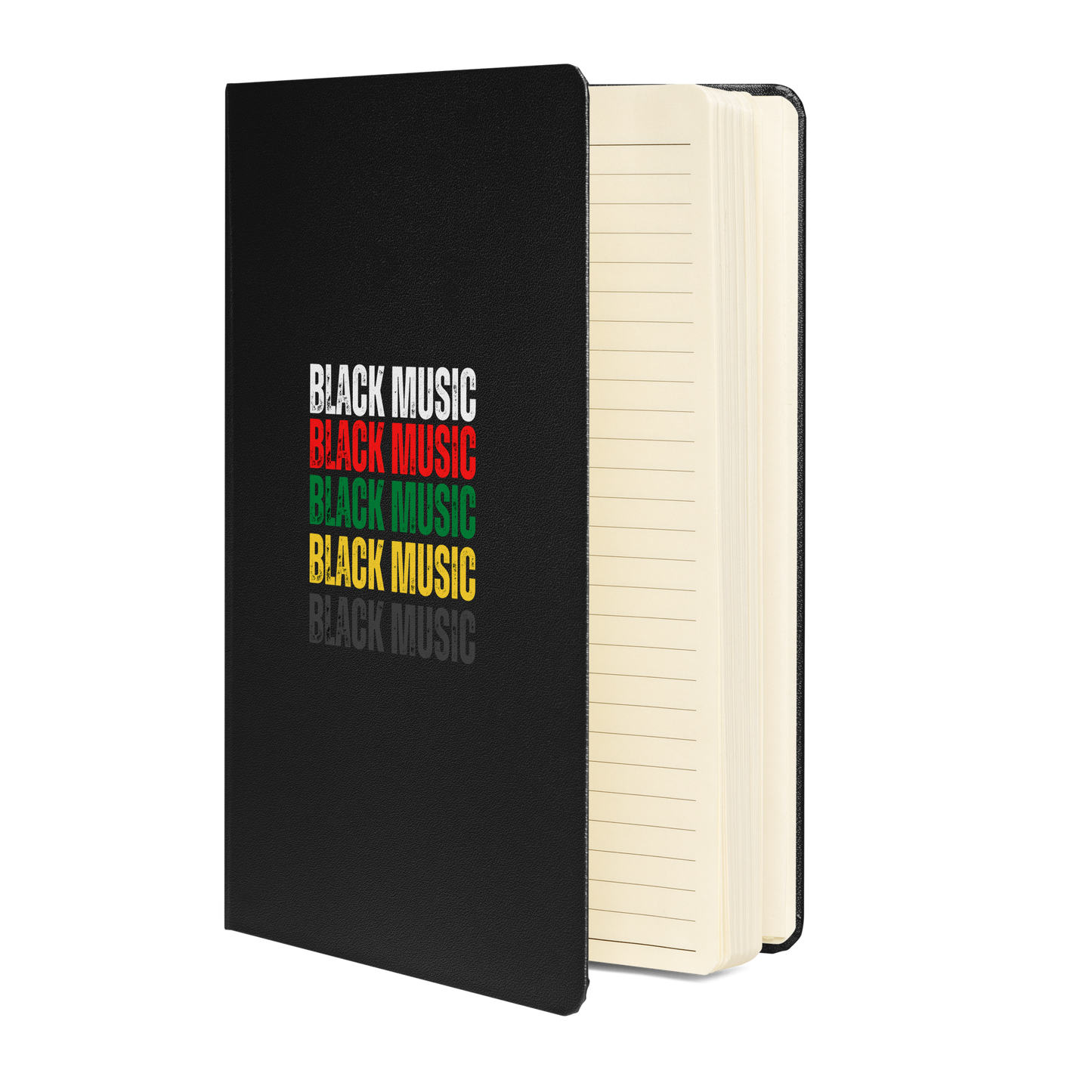 Black Music Blank Hardcover Notebook/Journal