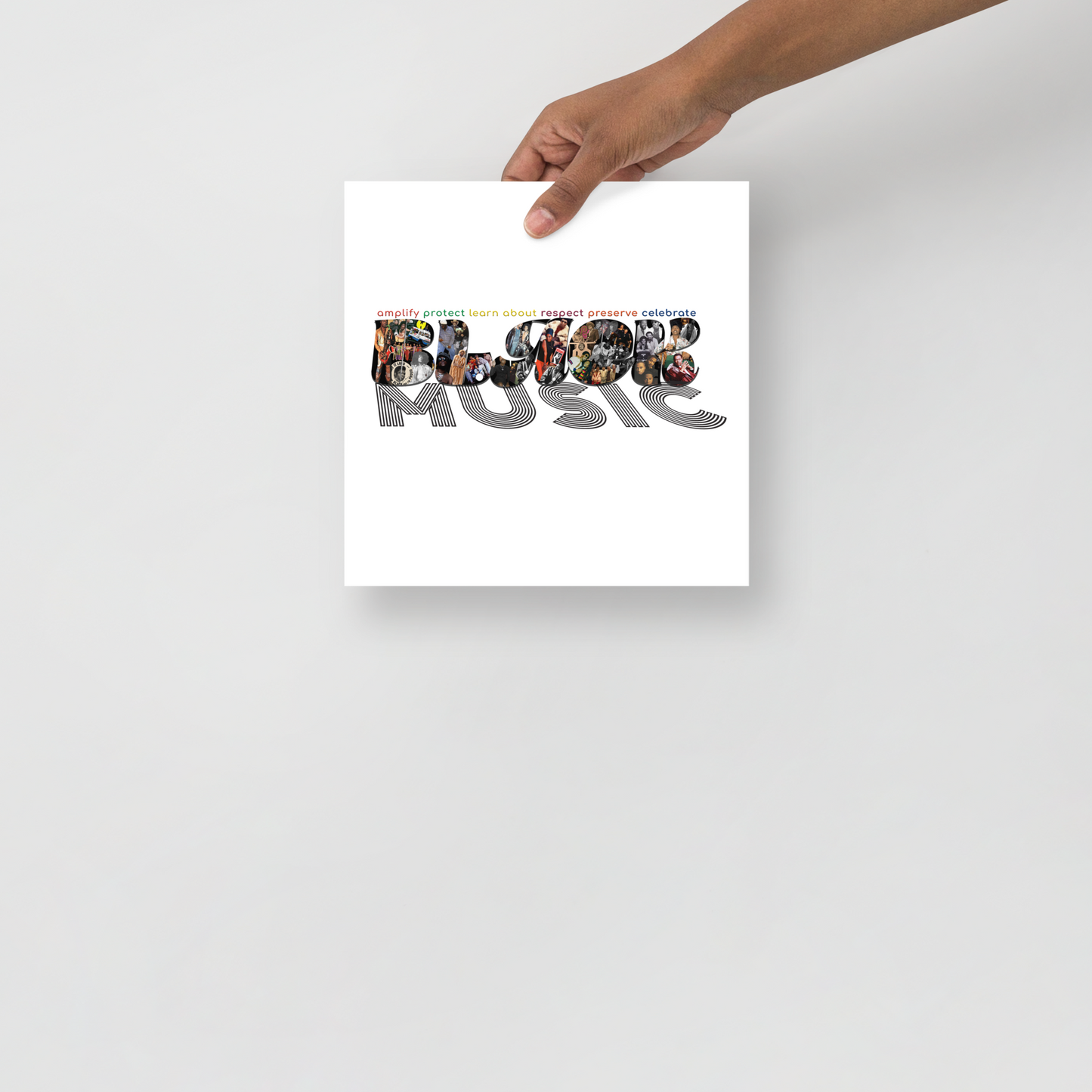 Preserve & Protect Black Music Photo paper poster