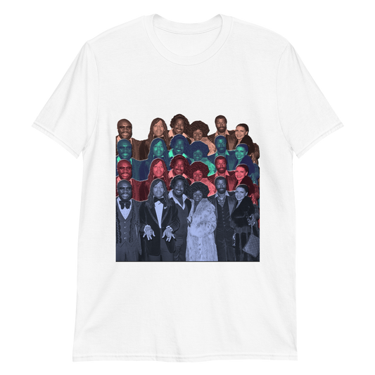 Black Opulence in Technicolor Tee