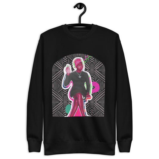 Nina Sitting and Serving Unisex Sweatshirt