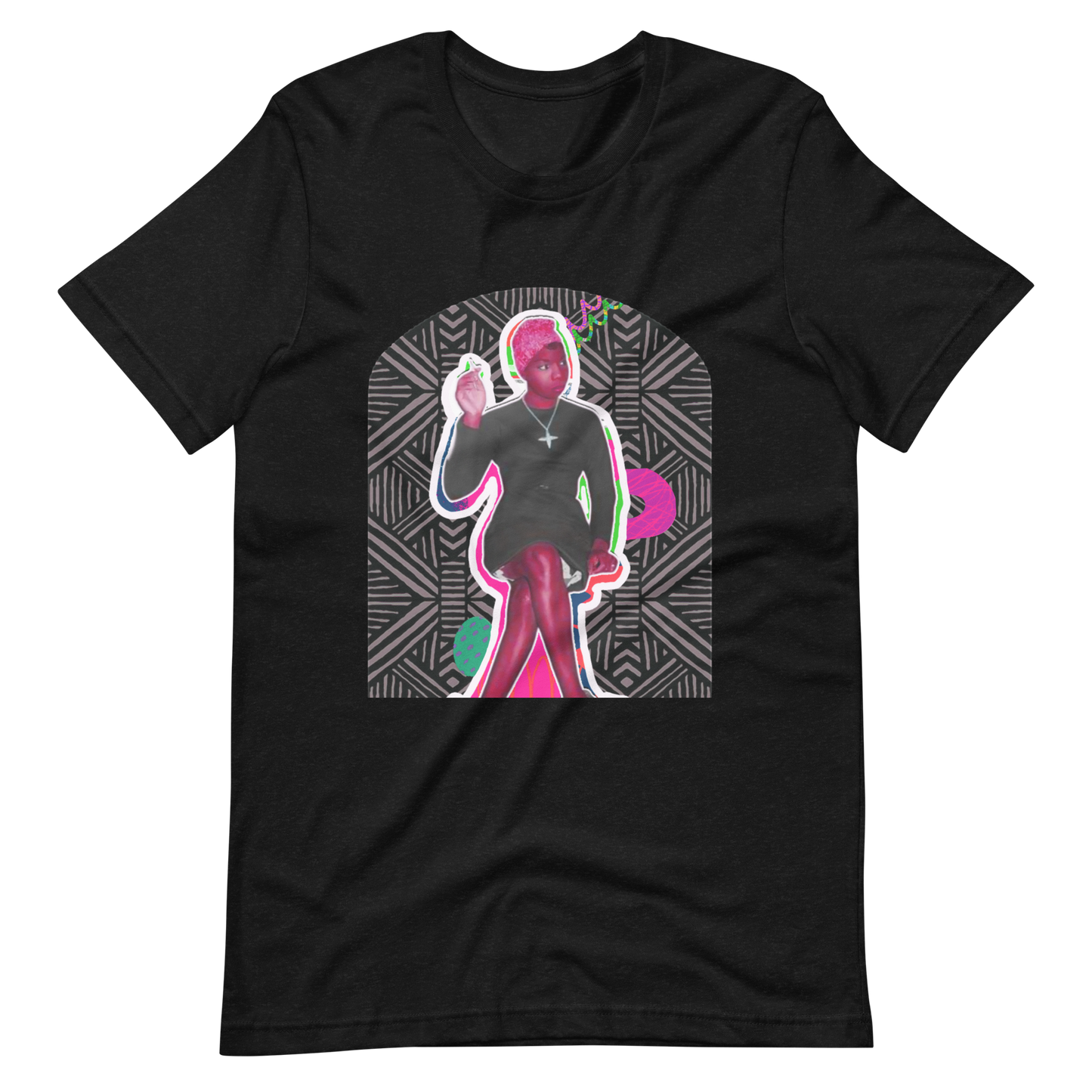 Nina Sitting and Serving Unisex Tee