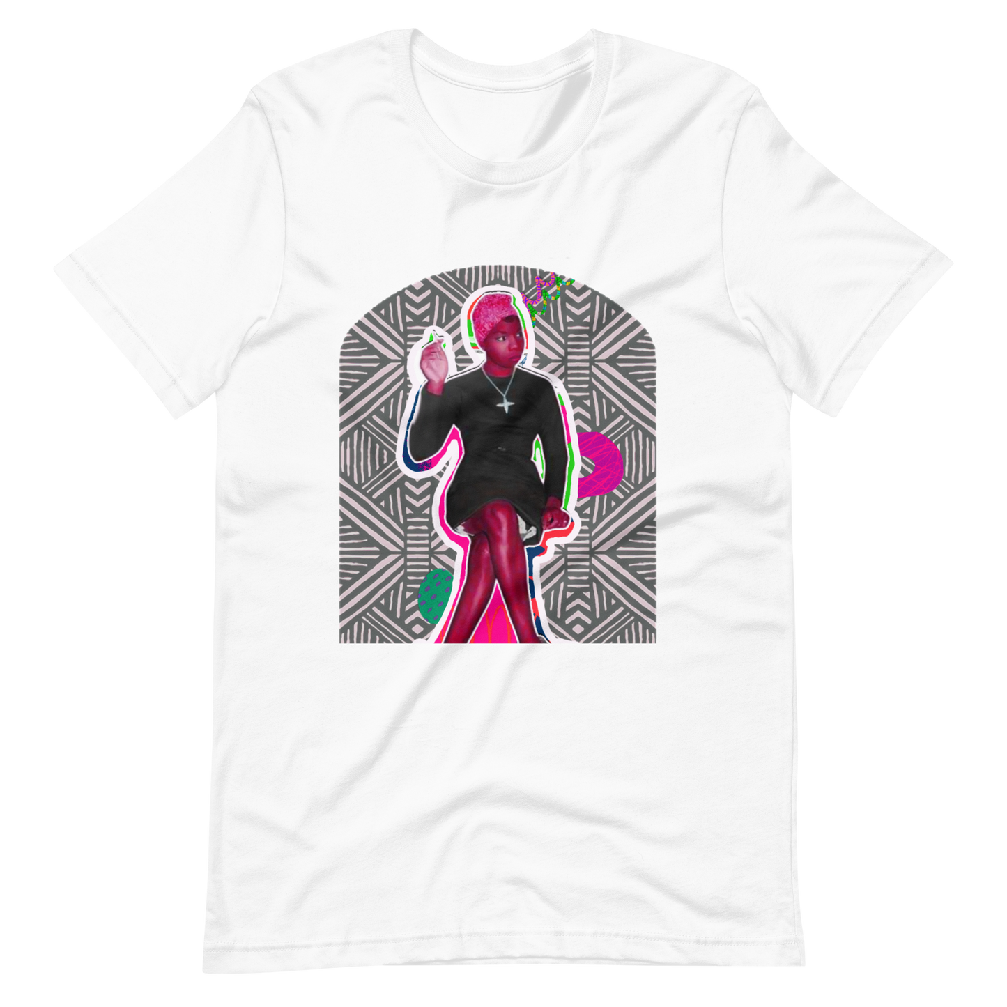 Nina Sitting and Serving Unisex Tee