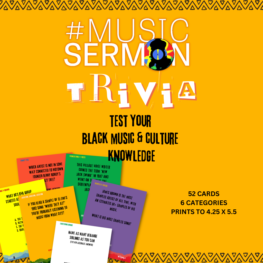 #MusicSermon Black Music Trivia Starter Pack - Digital Download