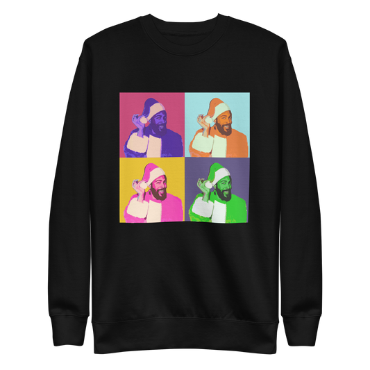 Marvin Pop Art Snowflakes Unisex Sweatshirt